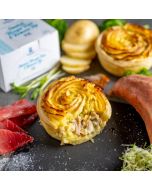 Southern Ocean Smoked Bluefin Tuna Kumara Top Carton of 20 Pies/Frozen