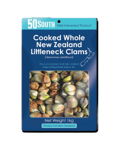 Clams Littleneck Cooked Whole in Shell 10kg Carton/Fresh