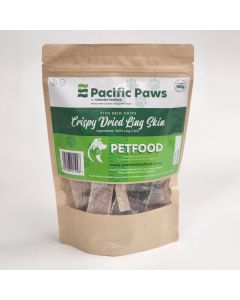 Pacific Paws Crispy Ling Skin Chips 100g Pack