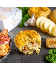 Tasmanian Scallop, Cod & Bacon Potato Top Carton of 20 Pies/Frozen 