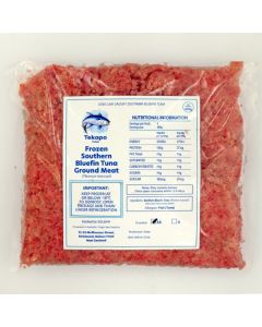 Southern Bluefin Tuna NZ Ground Meat 10 x 500g Retail Packs/Frozen 